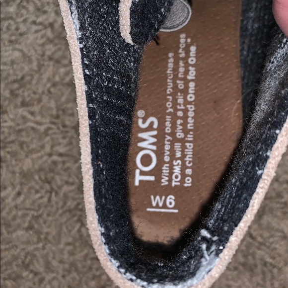 TOMS Beige Wedge Heels Size 6 - Picture 4 of 5